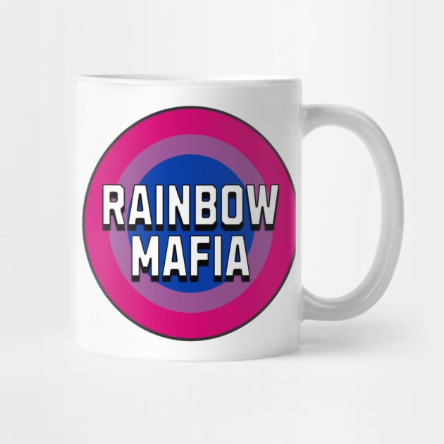 Rainbow Mafia Bi Pride Flag Mug by The Twice-Lost Geek